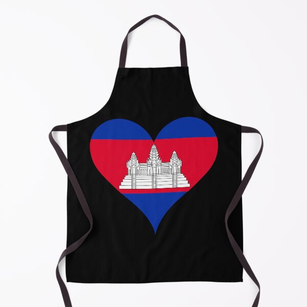 Item preview, Cambodia Heart Flag - Angkor Wat Heritage designed and sold by NTGUILTY.