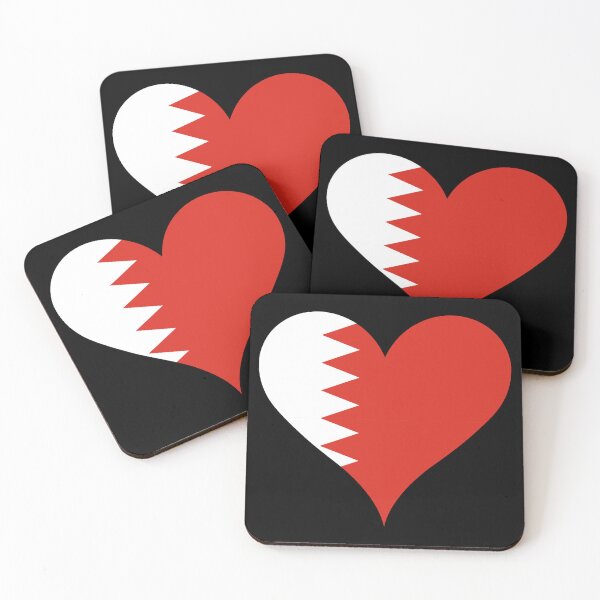 Item preview, Bahrain Heart Flag - Five Pillars of Islam designed and sold by NTGUILTY.