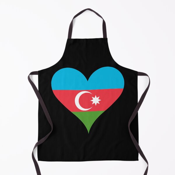 Item preview, Azerbaijan Heart Flag - Land of Fire Heritage designed and sold by NTGUILTY.