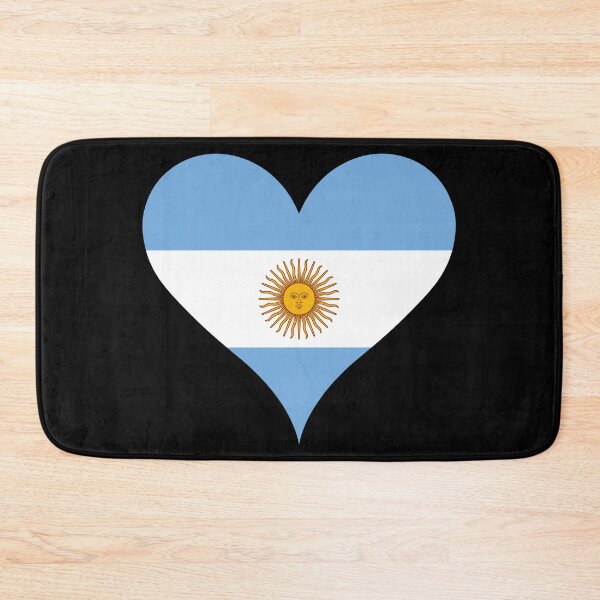 Item preview, Argentina Heart Flag - Sun of May Heritage designed and sold by NTGUILTY.