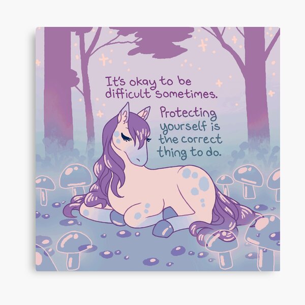 Item preview, "It's Okay to Be Difficult Sometimes" Calm Horse designed and sold by thelatestkate.