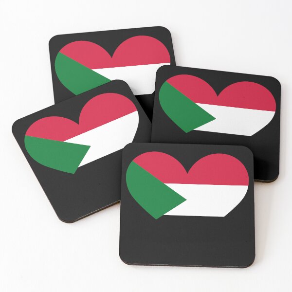 Item preview, Sudan Heart Flag - Land of Black People Heritage designed and sold by NTGUILTY.