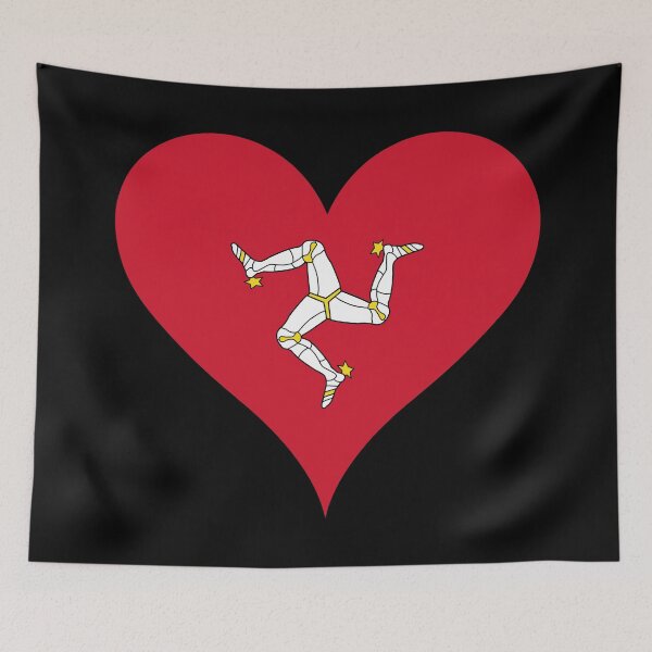 Item preview, Isle of Man Heart Flag - Whichever You Throw Me, I Stand designed and sold by NTGUILTY.