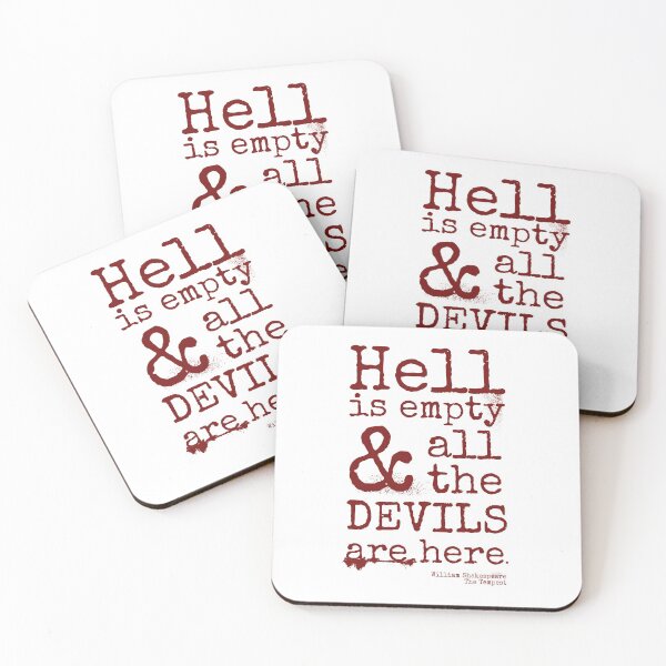 Item preview, Shakespeare Quote, The Tempest, Devils Are Here  designed and sold by brodyquixote.