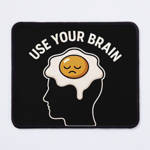 Item preview, Brain Fried Egg Funny Design designed and sold by Amr Siam.