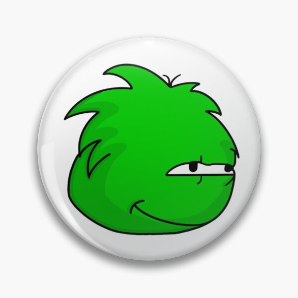 Item preview, Green puffle smirk designed and sold by CatiesTinyWorld.