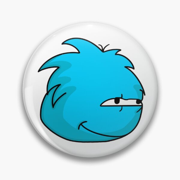Item preview, blue puffle smirk designed and sold by CatiesTinyWorld.