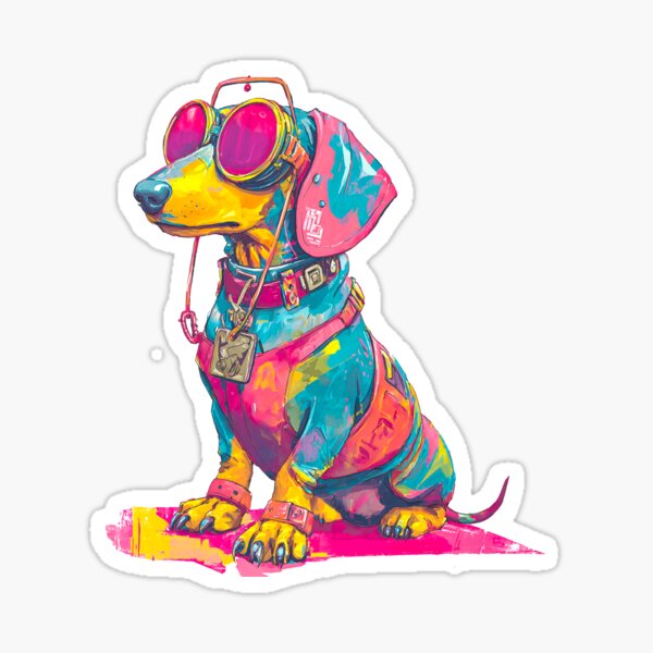 Item preview, Dachshund galaxy dog explorer  designed and sold by Glittering Bunny.