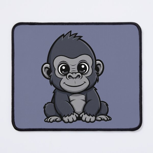 Item preview, Cute Baby Gorilla Cartoon With Big Eyes designed and sold by LightArt25.