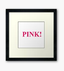 A Study In Pink Framed Print
