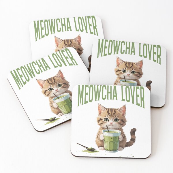 Item preview, Meowcha Lover – Cute Kitten Matcha Tea Lover Design designed and sold by Yuli Club.