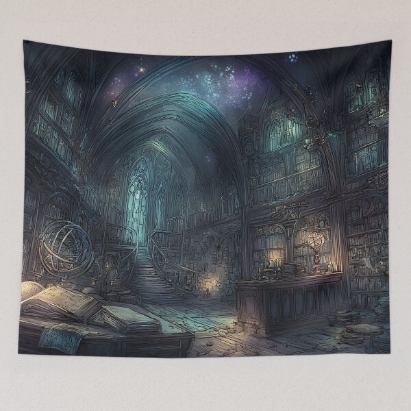 Item preview, Enchanted Library of Forgotten Knowledge designed and sold by oanaunciuleanu.