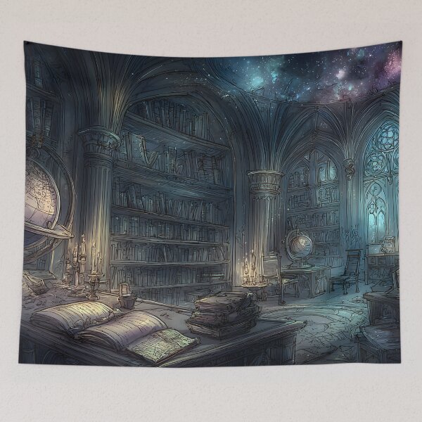 Item preview, Enchanted Library of Forgotten Knowledge designed and sold by oanaunciuleanu.
