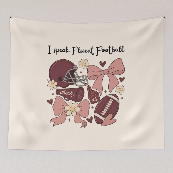 Item preview, I speak fluent football coquette designed and sold by FatBirdie.