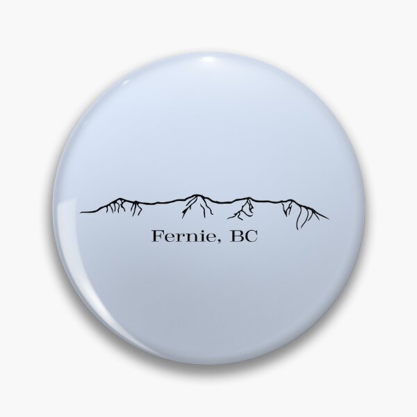 Item preview, Fernie Alpine Resort Headwall, Fernie BC, outline designed and sold by Rock An Design.