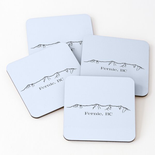 Item preview, Fernie Alpine Resort Headwall, Fernie BC, outline designed and sold by Rock An Design.