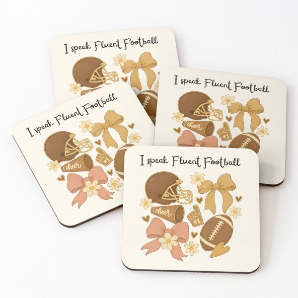 Item preview, I speak fluent football coquette designed and sold by FatBirdie.