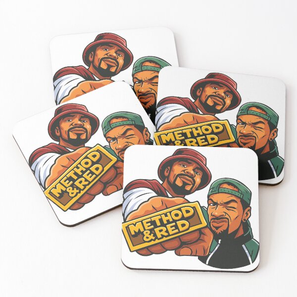 Item preview, Method & Red Graffiti Style Sticker | 90s Rap Legends Artwork designed and sold by KyleStGermain.