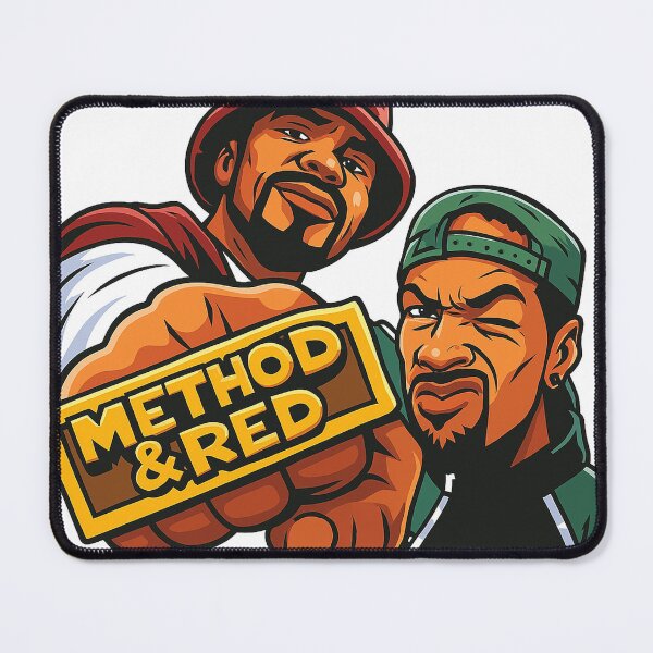 Item preview, Method & Red Graffiti Style Sticker | 90s Rap Legends Artwork designed and sold by KyleStGermain.