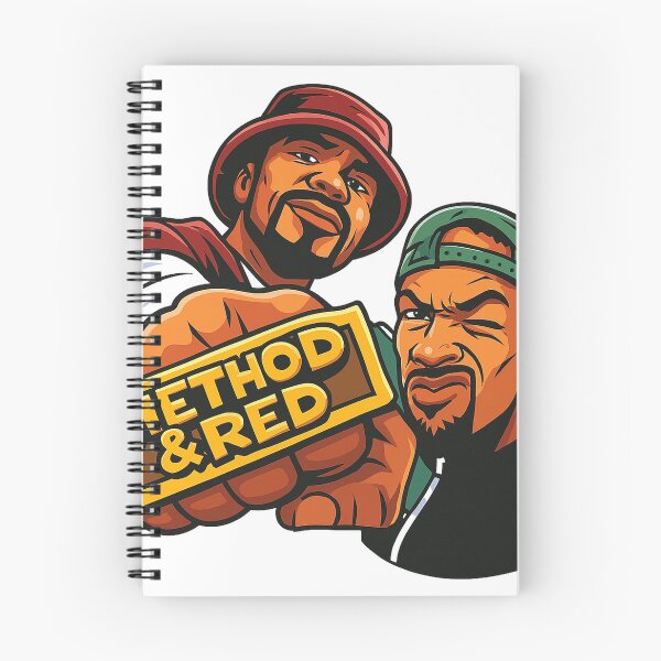 Item preview, Method & Red Graffiti Style Sticker | 90s Rap Legends Artwork designed and sold by KyleStGermain.