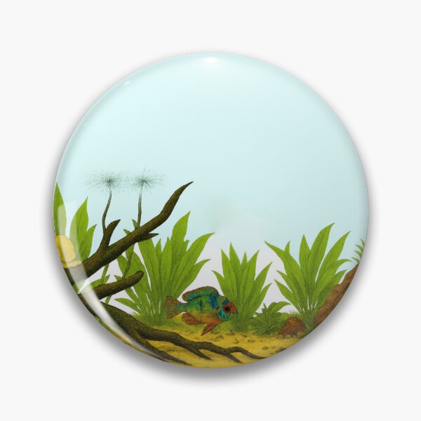 Item preview, Freshwater Aquarium Landscape With Fish and Plants designed and sold by AnotherFemaleHuman.