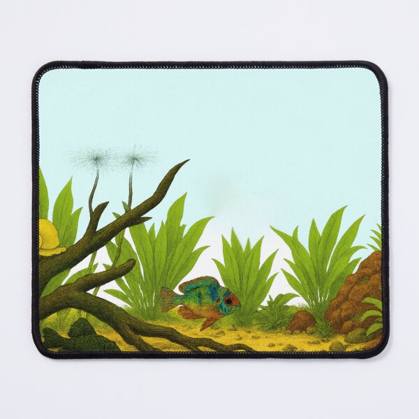 Item preview, Freshwater Aquarium Landscape With Fish and Plants designed and sold by AnotherFemaleHuman.