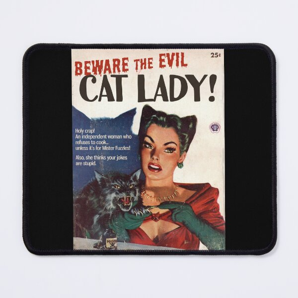 Item preview, BEWARE! The EVIL CAT LADY! designed and sold by ModernPulp.