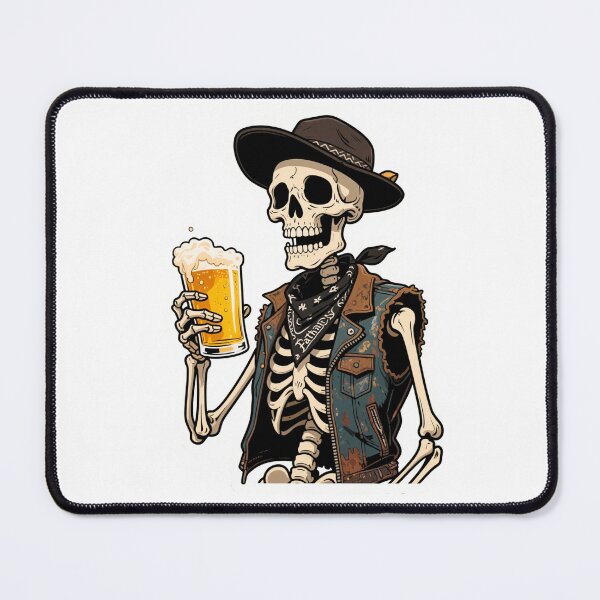 Item preview, SKULL BEER OLD SCHOOL CARTOON designed and sold by Shop Arts & Design.