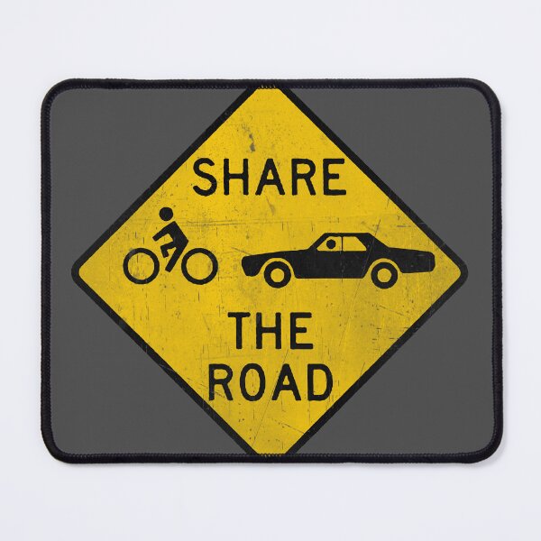 Item preview, Vintage "Share the Road" Sign – Cyclist & Car Safety Design designed and sold by collectees1.