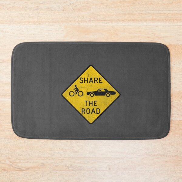 Item preview, Vintage "Share the Road" Sign – Cyclist & Car Safety Design designed and sold by collectees1.