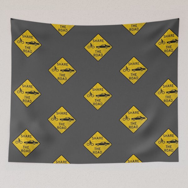 Item preview, Vintage "Share the Road" Sign – Cyclist & Car Safety Design designed and sold by collectees1.