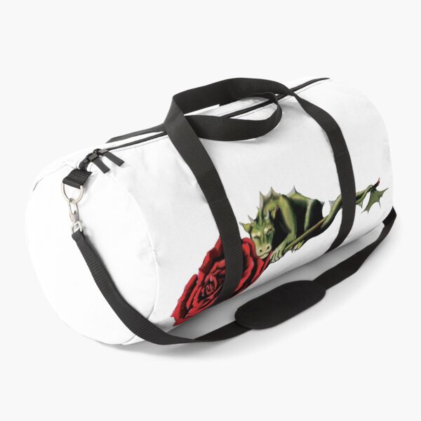 Item preview, Baby's First Hoard; Baby Dragon with Rose designed and sold by A Little Off Kilter Fine Art Apparel .