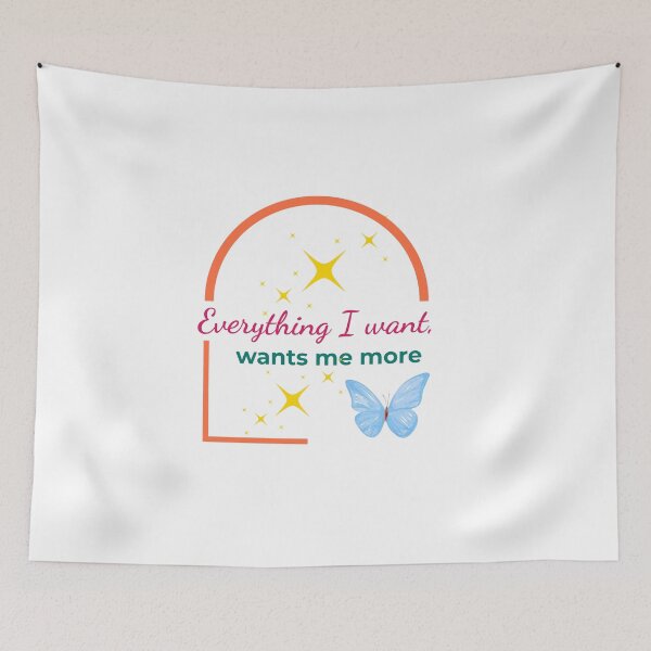 Item preview, Everything I Want Wants Me More – Bold Manifestation in Teal & Magenta designed and sold by Inkworksbyshery.