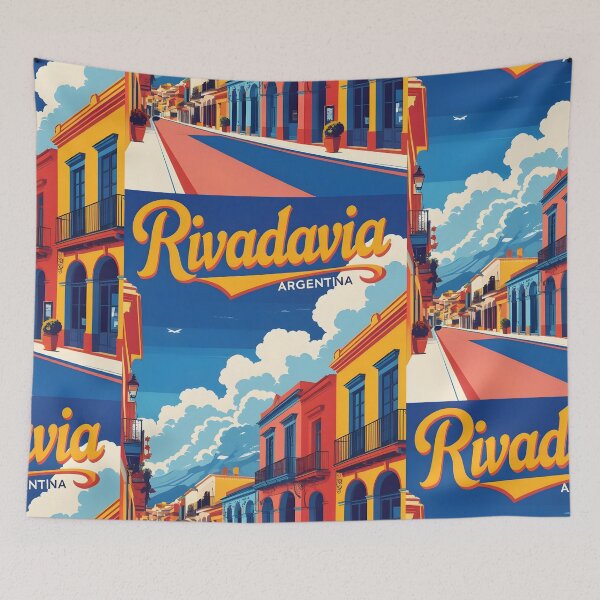 Item preview, Rivadavia Argentina Vintage Travel Tourism designed and sold by TravelersGems.