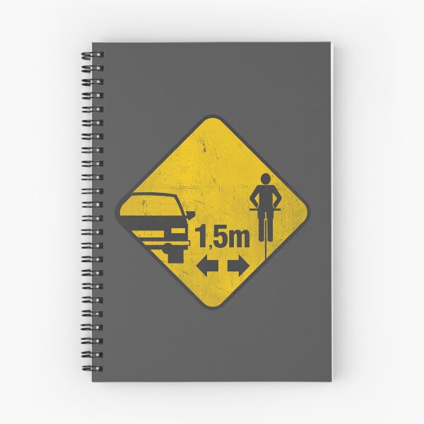 Item preview, Vintage "1.5m Safe Passing" Road Sign – Cyclist Awareness Design designed and sold by collectees1.