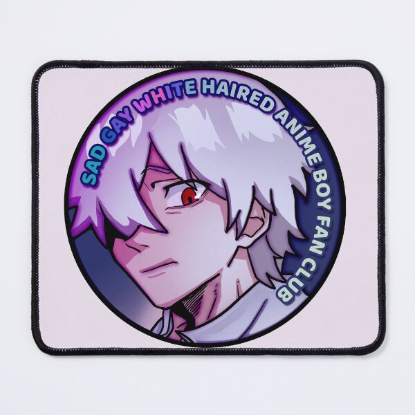 Item preview, Sad Gay White Haired Anime Boy Fan Club designed and sold by angsty-angst.