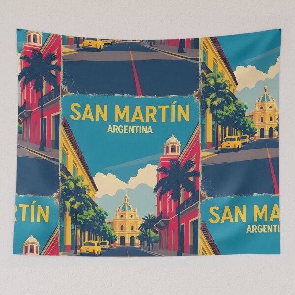 Item preview, San Martin Argentina Vintage Travel Tourism designed and sold by TravelersGems.