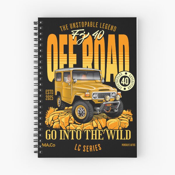 Item preview, Classic Toyota FJ40 yellow Illustration | Vintage Automotive 4x4 designed and sold by monsalve-autos.