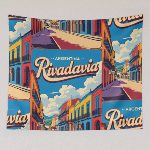 Item preview, Rivadavia Argentina Vintage Travel Tourism 2 designed and sold by TravelersGems.