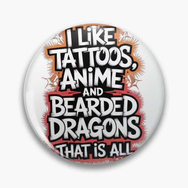 Item preview, Tattoos Anime and Bearded Dragons designed and sold by loganferret.