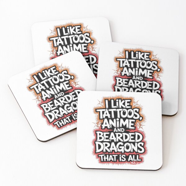 Item preview, Tattoos Anime and Bearded Dragons designed and sold by loganferret.