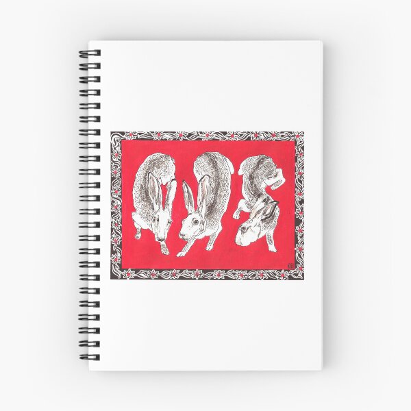 Item preview, Illustration of three jackrabbits designed and sold by Olivia Braunsteiner.