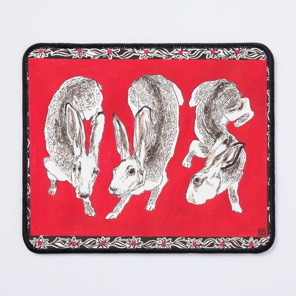 Item preview, Illustration of three jackrabbits designed and sold by Olivia Braunsteiner.