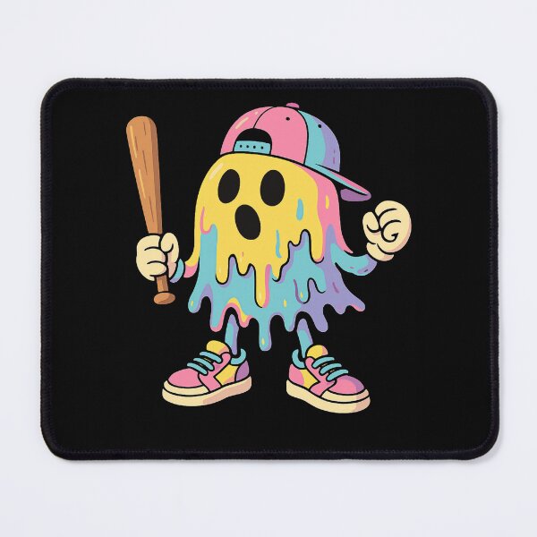 Item preview, Ice Cream Drip Colorful Ghost Baseball Spots Halloween Ghost designed and sold by Imaginarium Design.