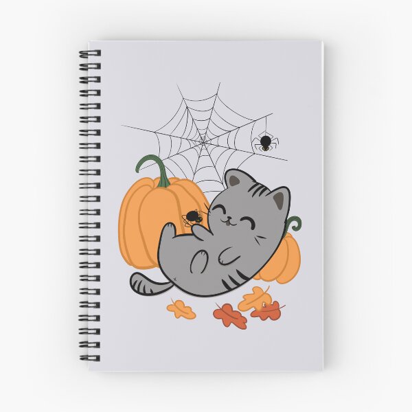 Aperçu de l'œuvre Chat et araignées d'Halloween créée et vendue par makell-creates.