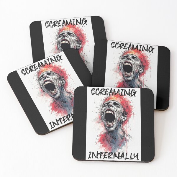 Item preview, Screaming Internally – Relatable Meme Mood Design designed and sold by Mark Mentzer.