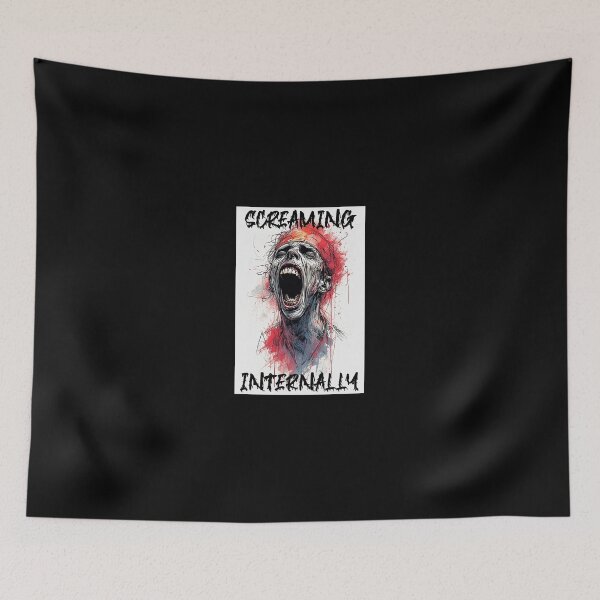 Item preview, Screaming Internally – Relatable Meme Mood Design designed and sold by Mark Mentzer.
