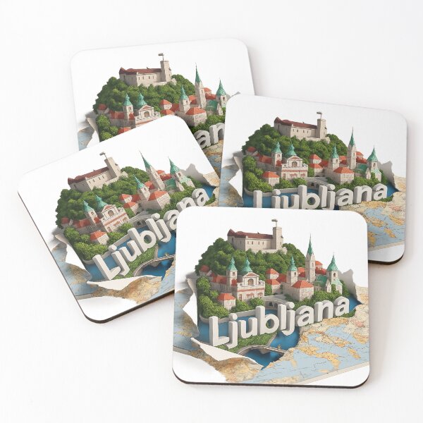 Item preview, Ljubljana map designed and sold by Kogart.