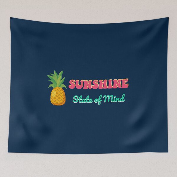 Item preview, Sunshine State of Mind – Tropical Pineapple Vibes designed and sold by Inkworksbyshery.