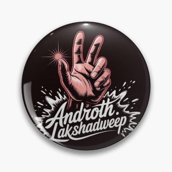 Item preview, Androth Lakshadweep Peace Hand – Retro Tropical Island Art designed and sold by dortmond.